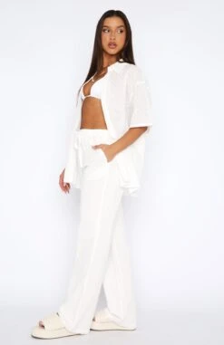 Own The Show White Resort Wear Pants - Stylish & Comfortable -White Fox Sales 04.05.2327981