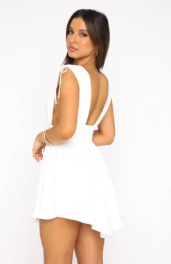 My Pleasure Mini Dress White - Elegant Day Dress for Women -White Fox Sales 04.08.22 445