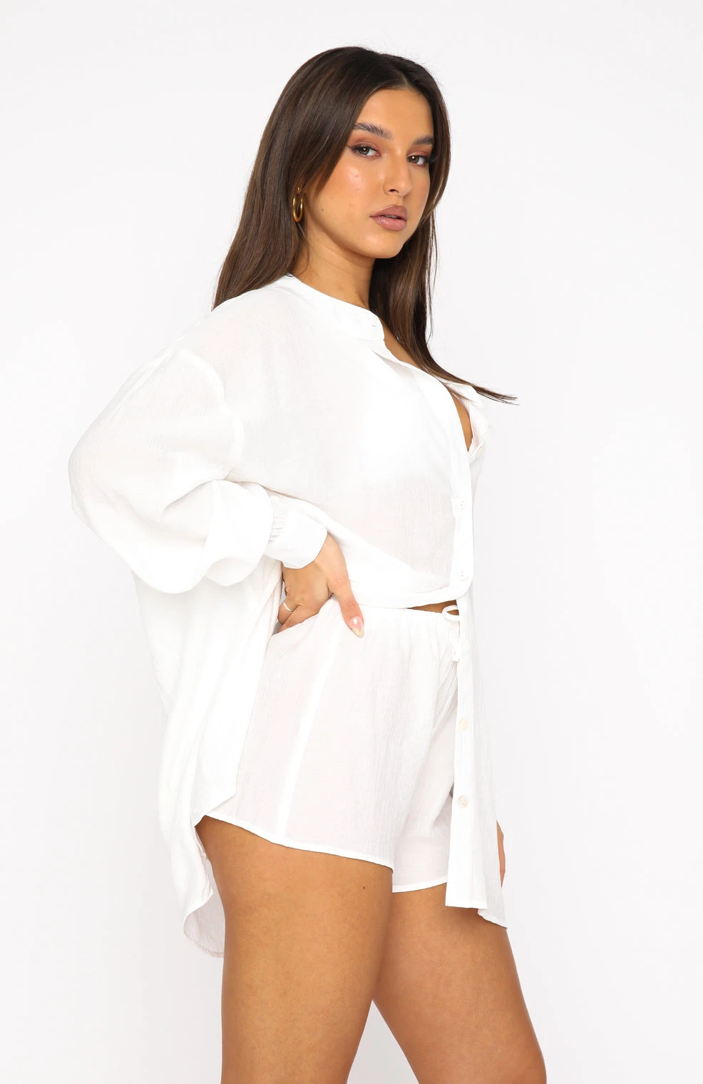 I've Got A Feeling Shorts White - Stylish Resort Wear for Women 5 I've Got A Feeling Shorts White - Stylish Resort Wear for Women - Image 3