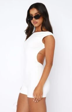 We Won't Stop Playsuit White - Stylish Women's Dress -White Fox Sales 04.08.2345280