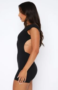 We Won't Stop Playsuit Black - Stylish Women's Jumpsuit -White Fox Sales 04.08.2345302
