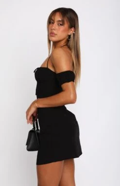 Tea For Two Mini Dress Black - Stylish & Elegant Women's Dress -White Fox Sales 05.04.2322832