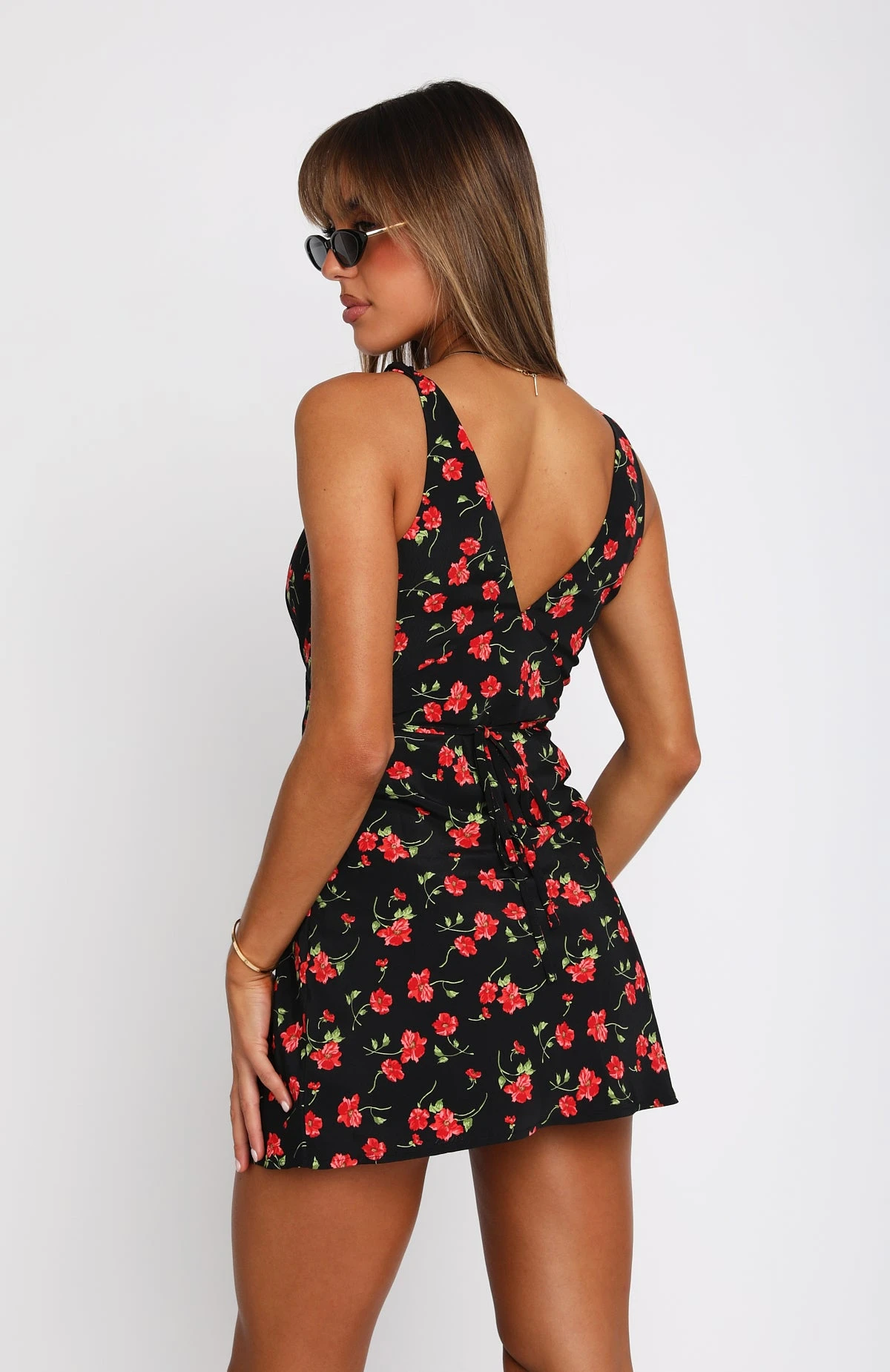 Say My Name Mini Dress Red Poppy - Elegant Day Dress for Women 7 Say My Name Mini Dress Red Poppy - Elegant Day Dress for Women - Image 5