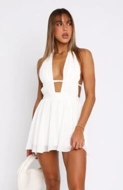 Let You Know Mini Dress White - Stylish Day Dresses for Women -White Fox Sales 05.04.2324487