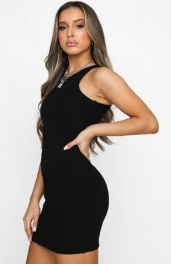 Star Power Ribbed Mini Dress Black - Stylish Day Dress 12 Star Power Ribbed Mini Dress Black - Stylish Day Dress -White Fox Sales 07.07.20 1440
