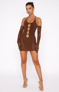 Link Up Mini Dress Chocolate - Stylish & Comfortable Women's Dress 12 Link Up Mini Dress Chocolate - Stylish & Comfortable Women's Dress -White Fox Sales 07.07.22 435