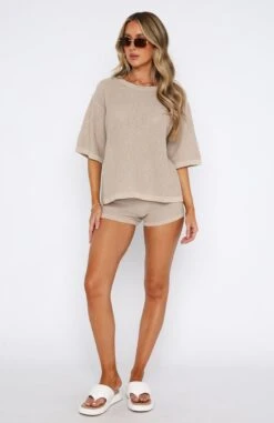 Amuse Me Shorts Oat - Stylish Resort Wear for Women -White Fox Sales 08.06.2332116