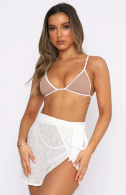 Wish You Were Here Sarong White - Premium Resort Wear for Women -White Fox Sales 08.10.21 431