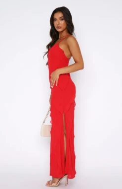 From Another World Maxi Dress Red - Elegant & Stylish Women's Dress -White Fox Sales 11.08.2346085