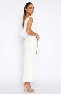 This Is The Year Maxi Dress White - Elegant Women's Dress -White Fox Sales 11.08.2347107