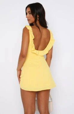 Doubt It Mini Dress Buttercup - Stylish Women's Dress for Every Occasion -White Fox Sales 11.08.2348669