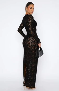 Vintage Love Black Long Sleeve Lace Maxi Dress - Elegant Evening Gown 9 Vintage Love Black Long Sleeve Lace Maxi Dress - Elegant Evening Gown -White Fox Sales 11.08.2348956
