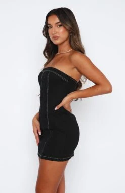 Wandering Heart Strapless Mini Dress Black - Sexy Day Dress for Women -White Fox Sales 12.01.234373