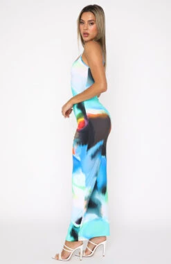 Crave You Maxi Dress Ice Aura - Elegant Flowy Summer Dress for Women -White Fox Sales 12.08.22 108