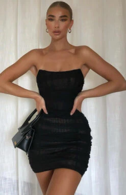 For The Night Mini Dress Black - Strapless Evening Dress 20 For The Night Mini Dress Black - Strapless Evening Dress -White Fox Sales 137579639 2442303882731129 1667557601123452176 n