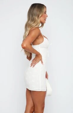 Hard To Love Mini Dress White | Stylish Day Dresses for Women -White Fox Sales 14.4.2315503