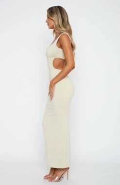 Elegant Midnight Dancing One Shoulder Maxi Dress in Stone | Women's Evening Dresses -White Fox Sales 14.4.2315942