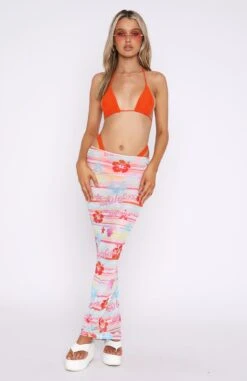 Wanderlust Mesh Maxi Skirt Tropical Horizon | Premium Resort Wear -White Fox Sales 15.09.222060