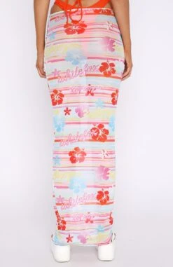 Wanderlust Mesh Maxi Skirt Tropical Horizon | Premium Resort Wear -White Fox Sales 15.09.222069