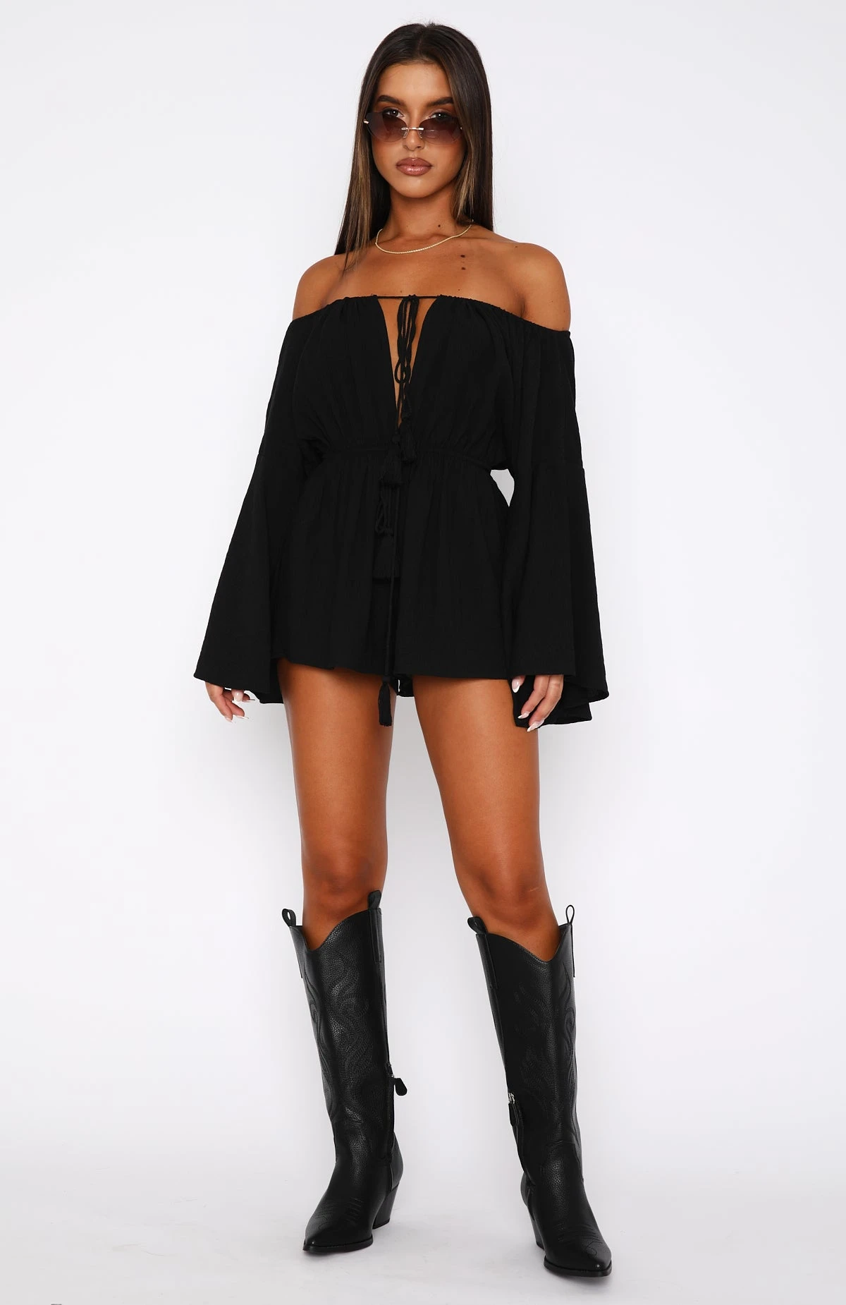 Another Night Playsuit Black - Stylish Women's Jumpsuit for Evening Wear 7 Another Night Playsuit Black - Stylish Women's Jumpsuit for Evening Wear - Image 5