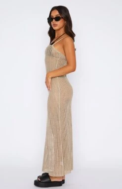 Love Her Style Knit Maxi Dress Oat - Chic Resort Wear for Women -White Fox Sales 18.08.2349900