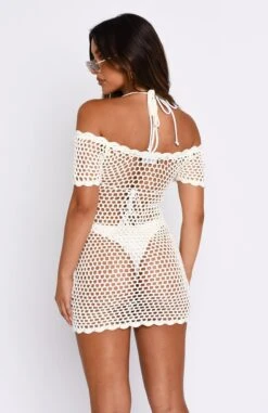 Wanna Be With You Crochet Mini Dress Off White - Elegant Resort Wear 14 Wanna Be With You Crochet Mini Dress Off White - Elegant Resort Wear -White Fox Sales 19.01.230400