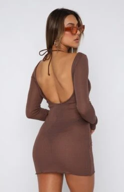 Without Warning Long Sleeve Mini Dress Chocolate - Stylish Resort Wear for Women 11 Without Warning Long Sleeve Mini Dress Chocolate - Stylish Resort Wear for Women -White Fox Sales 20.07.23 240735