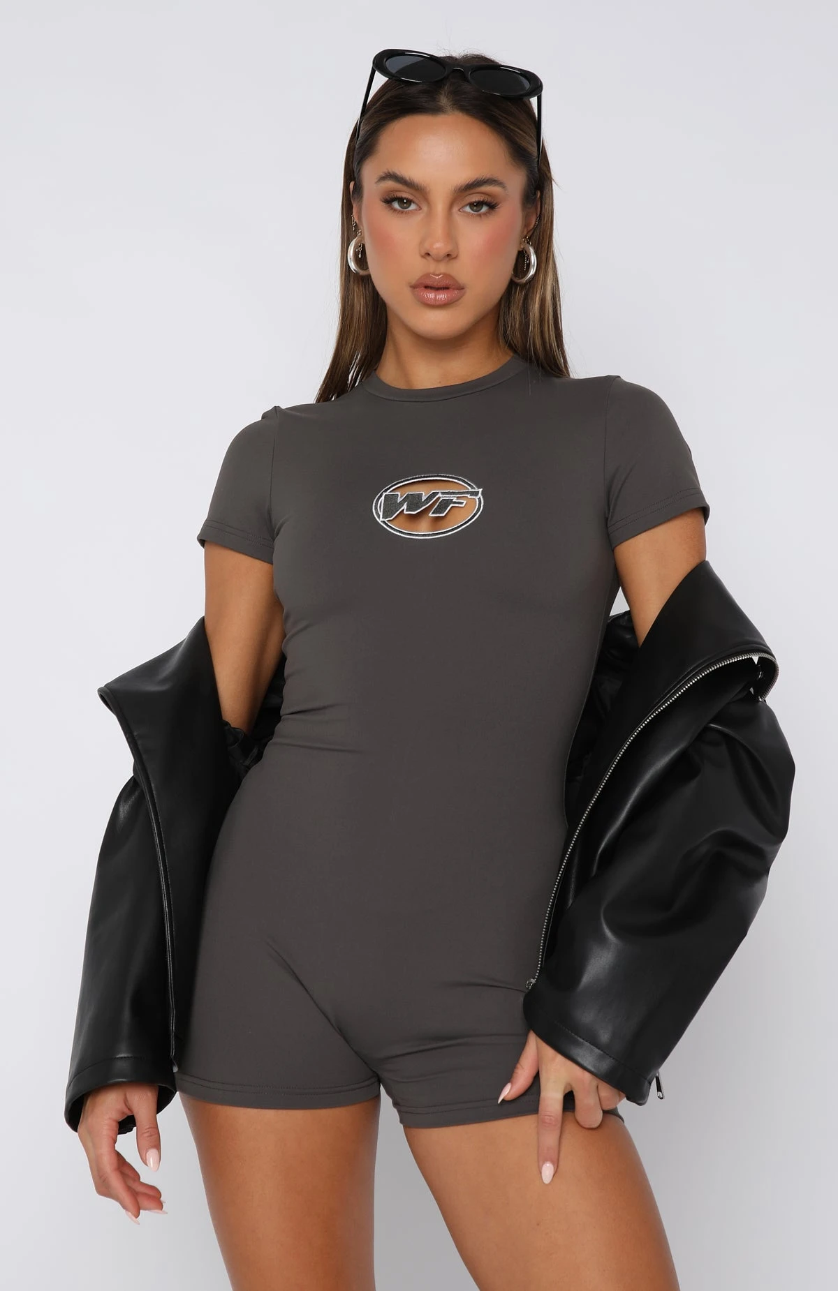 Seasonal Love Playsuit Charcoal - Stylish Women's Dress 4 Seasonal Love Playsuit Charcoal - Stylish Women's Dress - Image 2