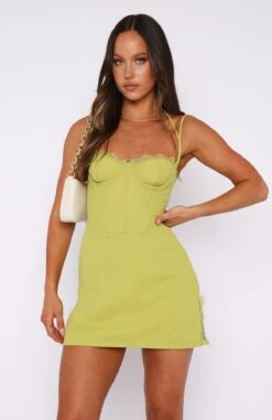 Move Along Mini Dress Matcha Green - Stylish & Comfortable Women's Dress -White Fox Sales 20.09.224256