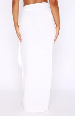 Soul So Sweet Maxi Sarong White | Elegant Resort Wear for Women -White Fox Sales 20.10.2210726