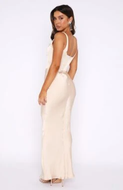 I Wanna Be Yours Maxi Dress Champagne | Elegant Women's Dress -White Fox Sales 20.10.229126