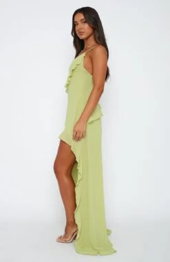 End Of The Road Maxi Dress Matcha - Elegant Women's Dress | Flowy & Comfortable -White Fox Sales 23.3.2312343
