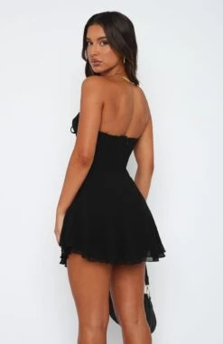 Push The Feeling Mini Strapless Dress - Black | Elegant Evening Wear -White Fox Sales 23.3.2312369
