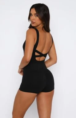 The Way To Go Black Playsuit - Stylish Women's Dress -White Fox Sales 24.08.2351594