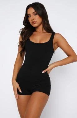 The Way To Go Black Playsuit - Stylish Women's Dress -White Fox Sales 24.08.2351598