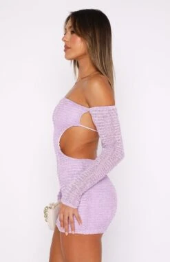 Summer's Over Long Sleeve Mini Dress Lilac | Women's Casual Dress -White Fox Sales 27.07.2343299