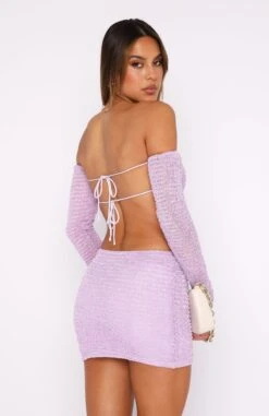 Summer's Over Long Sleeve Mini Dress Lilac | Women's Casual Dress -White Fox Sales 27.07.2343303