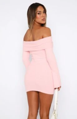 Snow Angel Long Sleeve Mini Dress Baby Pink - Elegant & Comfortable Dresses for Women -White Fox Sales 30.06.2336188