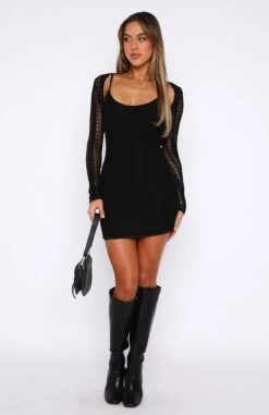 Night After Night Mini Dress Black - Elegant Party Dress -White Fox Sales 30.06.2336413