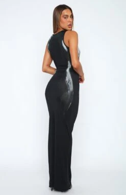 Dr Mitchell Kim Maxi Dress Obsidian - Elegant & Comfortable Women's Dress -White Fox Sales 31.05.2322848