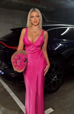 Event Ready Maxi Dress Hot Pink - Elegant & Stylish Women's Dress