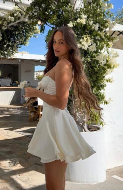 Stay Together Mini Dress Cream - Elegant Day Dress for Women -White Fox Sales 351026471 3625409817693151 6946644001335250512 n