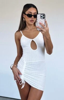 Just Say It Mini Dress Off White | Chic Day Dress for Women