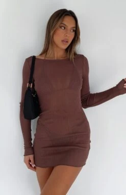 Without Warning Long Sleeve Mini Dress Chocolate - Stylish Resort Wear for Women 13 Without Warning Long Sleeve Mini Dress Chocolate - Stylish Resort Wear for Women -White Fox Sales A90F179D E7DF 4FBD BDF1 07CBE88C17E3