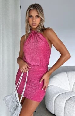 Always In Control Mini Dress Hot Pink - Trendy Women's Dresses