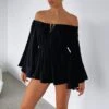 Another Night Playsuit Black - Stylish Women's Jumpsuit for Evening Wear -White Fox Sales ANOTHER NIGHT PLAYSUIT 26.04.23 01