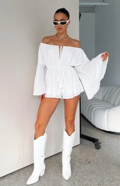 Another Night Playsuit White - Elegant Day Dress for Women