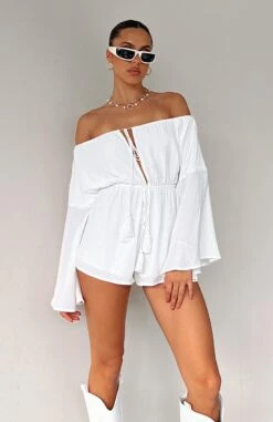 Another Night Playsuit White - Elegant Day Dress for Women -White Fox Sales ANOTHER NIGHT PLAYSUIT 26.04.23 10