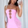 Attention Seeker Mini Dress Candy Pink | Strapless Party Dress -White Fox Sales ATTENTION SEEKER MINI DRESS 10 11 22 02