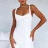 A Sweeter Place Mini Dress White - Elegant Day Dress for Women -White Fox Sales A SWEETER PLACE DRESS 100123 07